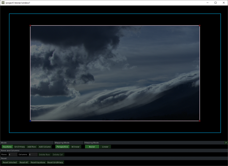 default UI with Keystone Mode selected