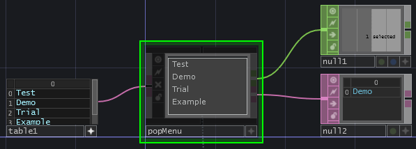 PopMenu input and output network