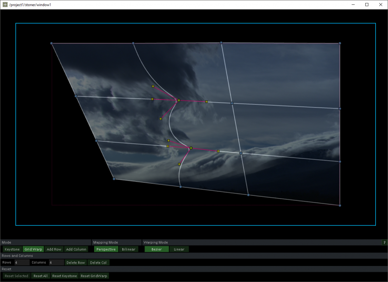 UI in Grid Warp Mode
