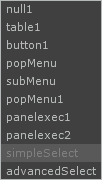 Simple Selection popMenu