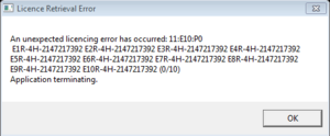 License Retrieval Error